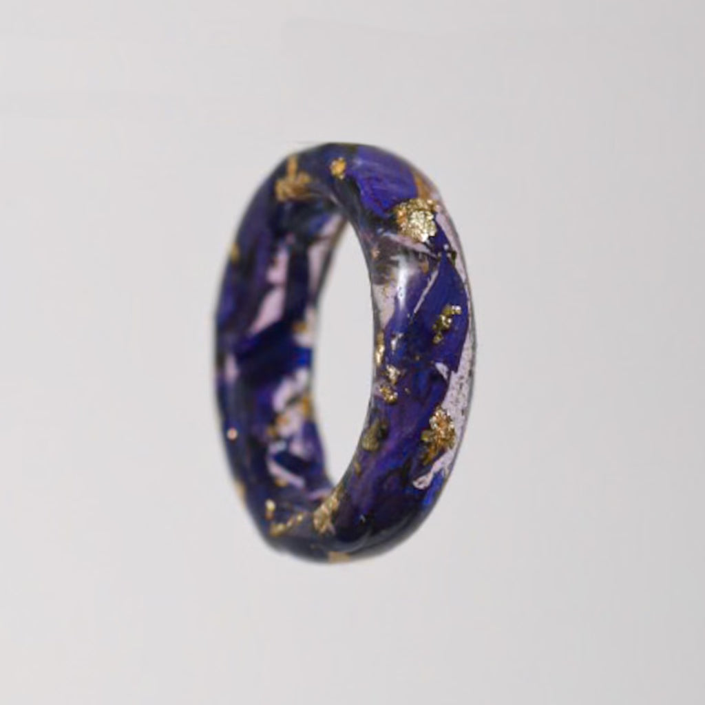 Indigo Iris Ring
